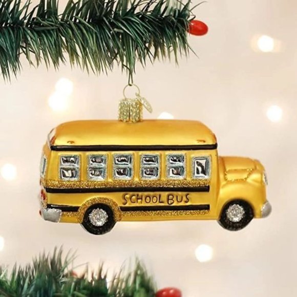 School Bus Old World Christmas Ornament - Picture 1 of 2